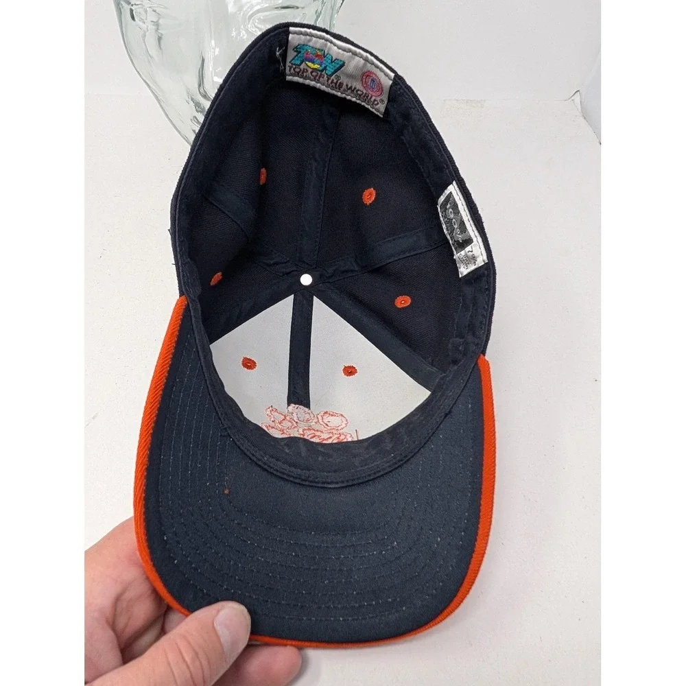 VINTAGE Clemson Tigers Hat Cap Fitted Mens 7 3/8 Blue NCAA Football 90s